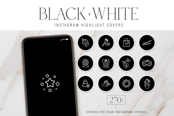 Download Black Instagram Highlight Covers