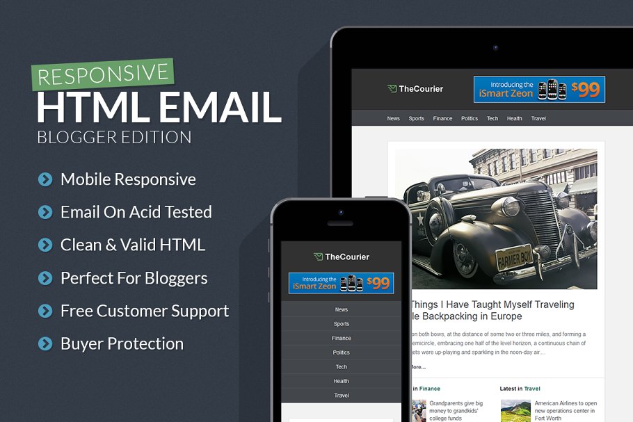 Download Blogger Responsive Email Template