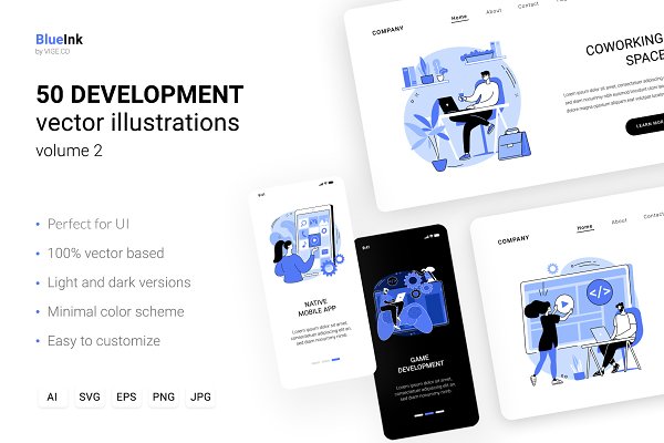 Download Development UI illustrations vol.2