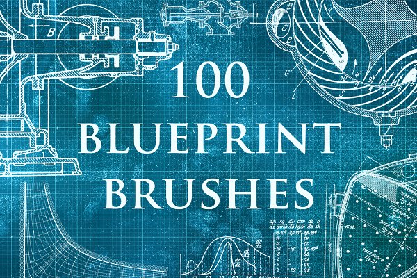 Download 100 Blueprint Technology Brushes