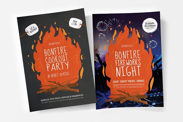 Download Bonfire Night Flyer & Poster V2