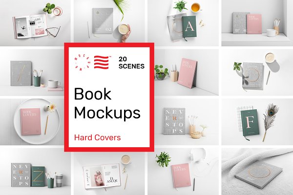 Download Book Cover Mockups - Hardcover Book