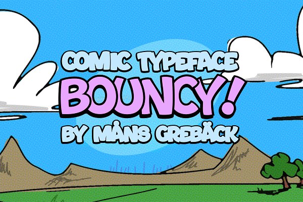 Download Bouncy - Cartoon Font