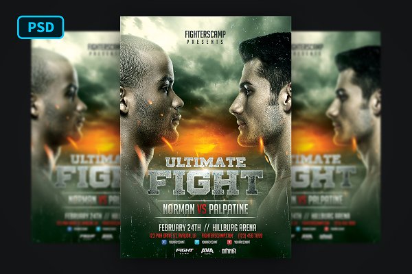 Download Boxing MMA Poster Template
