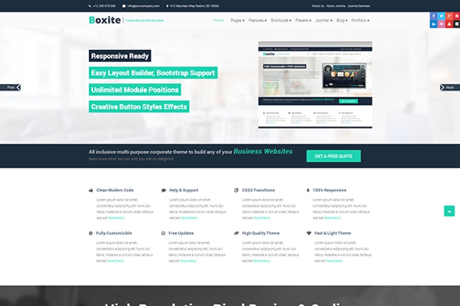 Download Boxite Corporate Joomla Template