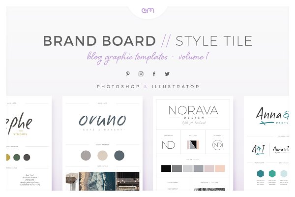 Download Brand Boards / Style Tiles VOL 1