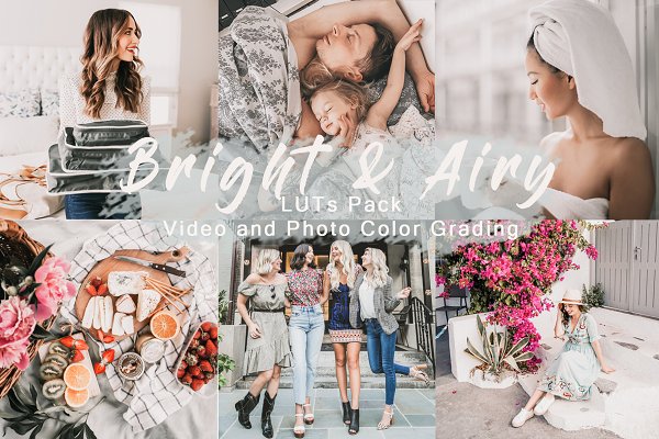Download Bright & Airy | LUTs Pack for Video