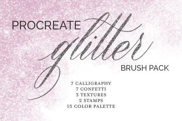Download Bright Glitter Brush Pack -Procreate