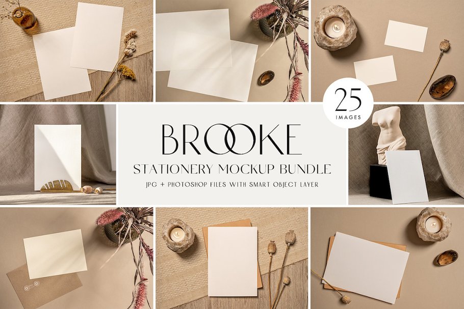 Download Stationery Mockup Bundle | Brooke