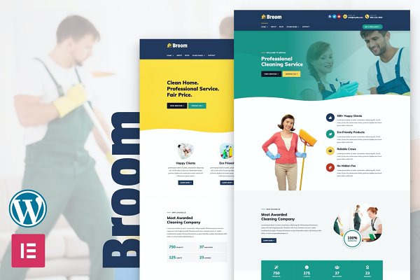 Download Broom - Cleaning Company WP Theme
