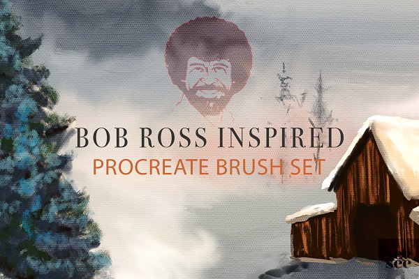 Download Bob Ross Inspired Procreate Brushes