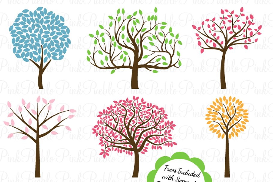 Download Tree Silhouettes Photoshop Brushes