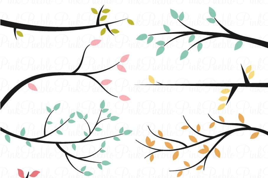 Download Branch Silhouette Photoshop Brushes