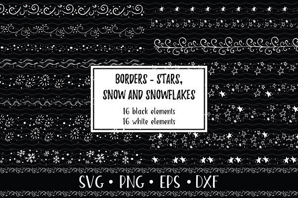 Download Winter Doodle Borders