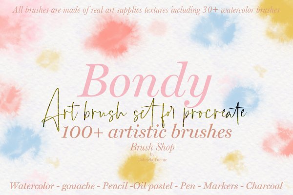 Download 100 + Art Brushes for Procreate