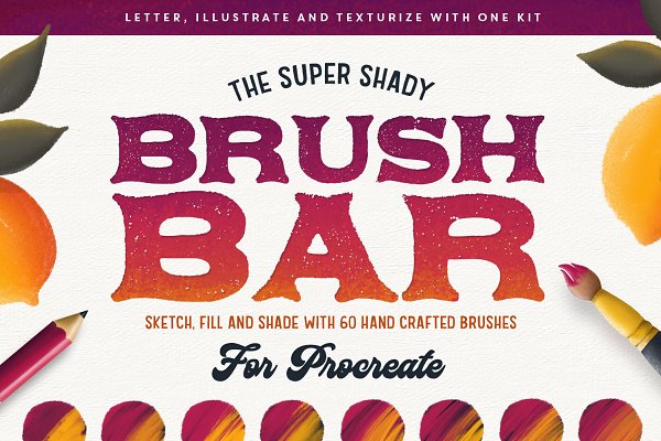 Download The Brush Bar | 60 Procreate Brushes