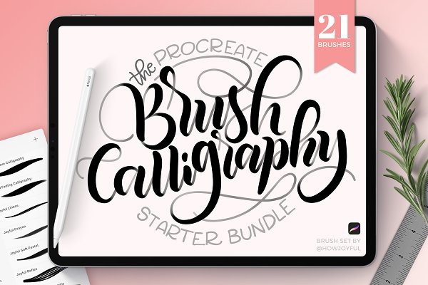 Download Joyful Procreate Brush Calligraphy