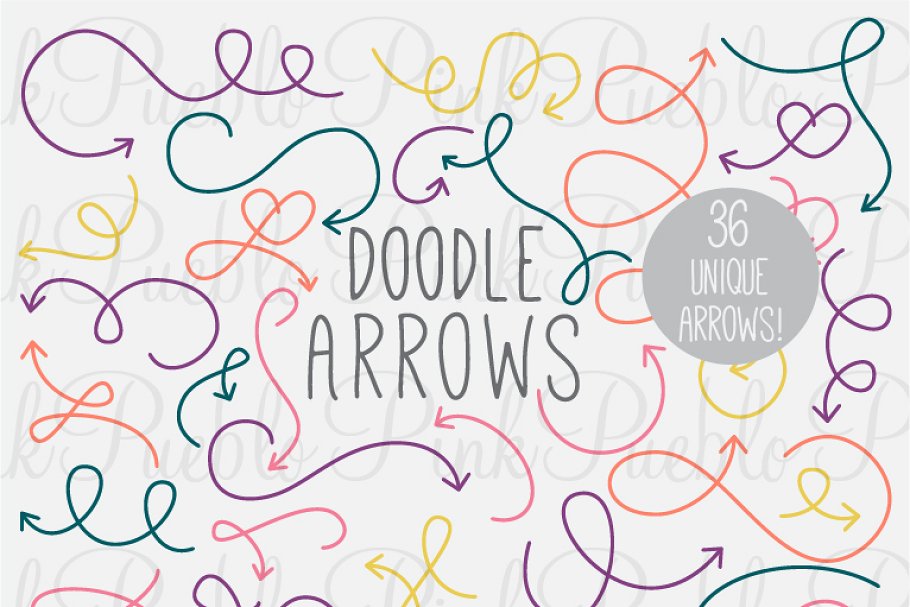 Download Doodle Arrows Photoshop Brushes