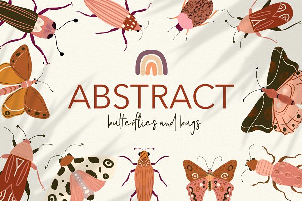 Download Abstract Butterflies and Bugs
