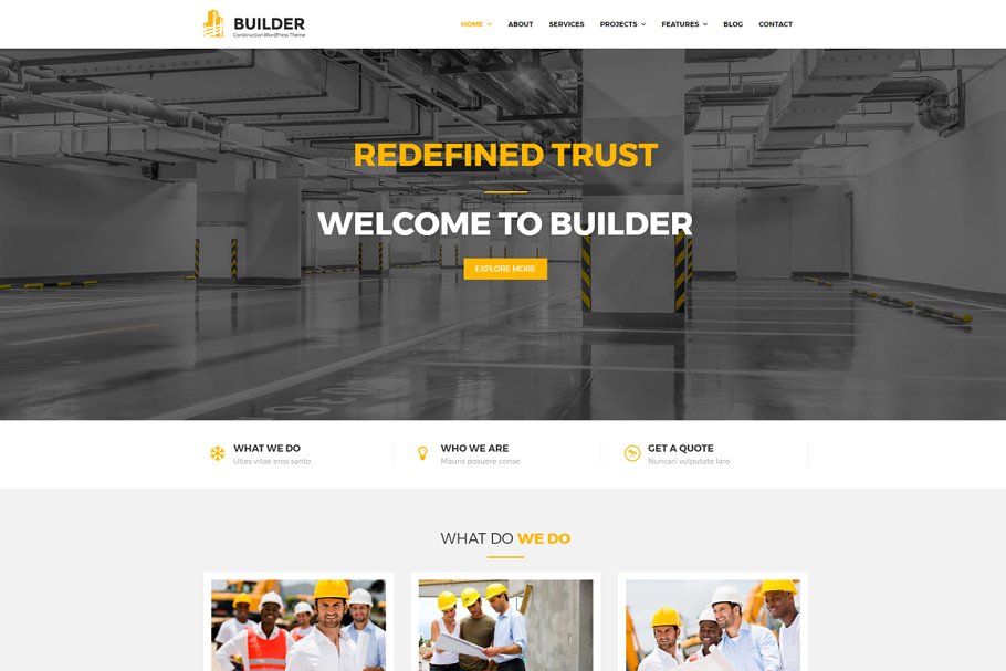 Download Builder Construction WordPress Theme
