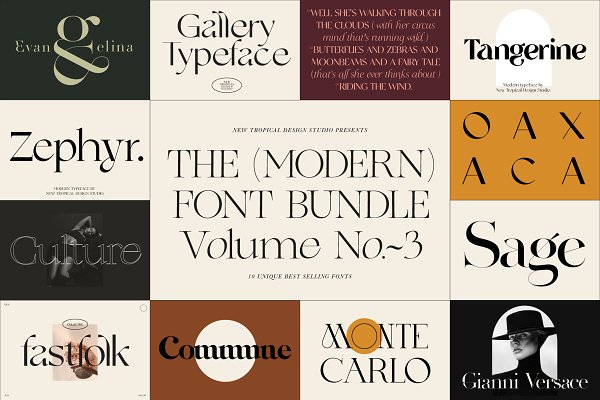 Download The Modern Font Bundle Vol.3