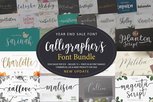 Download Calligrapher's Font Bundle (98%Off)