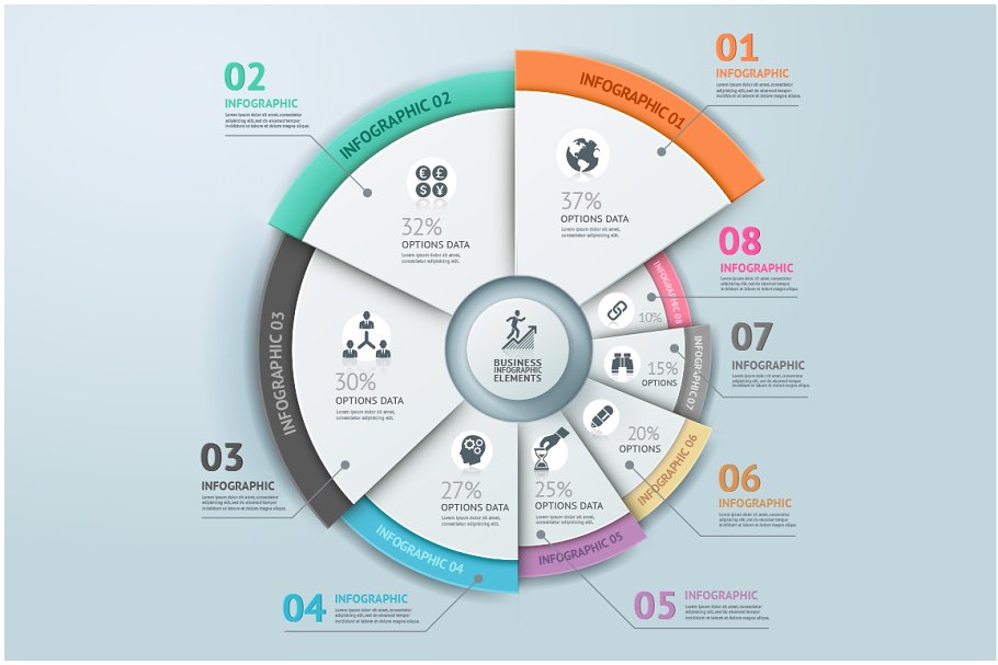 Download Business Infographic Circle Template