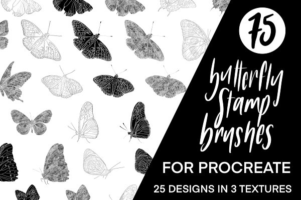 Download Procreate Butterfly Stamp Brushes