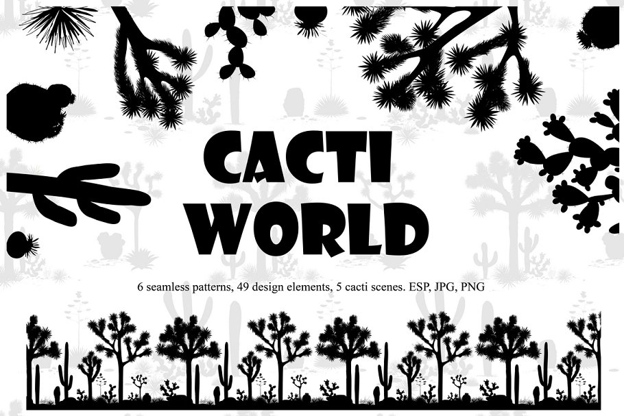 Download Cacti World. Big Vector Collection
