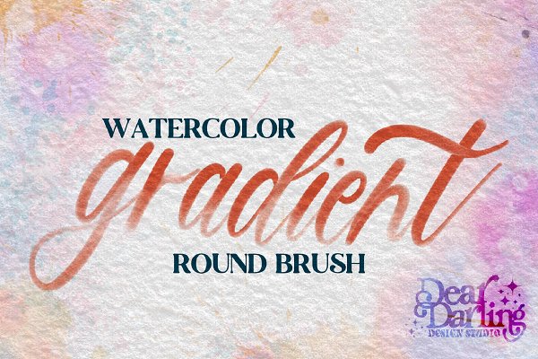 Download Round Gradient Watercolor Brush
