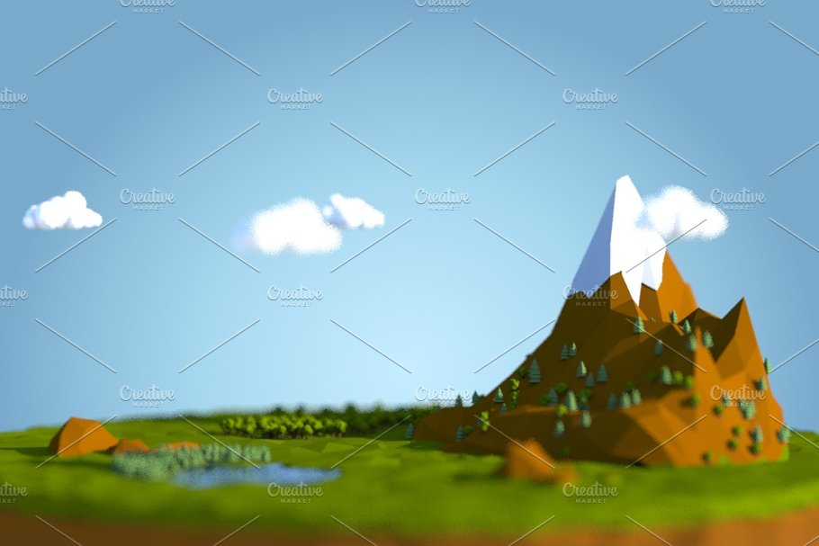 Download low poly island