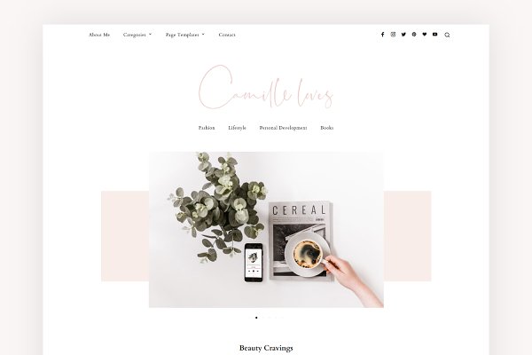 Download Minimal Blog Theme - Camille