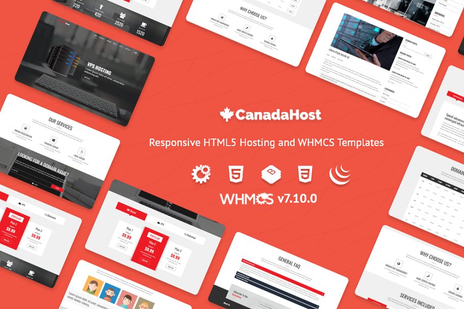 Download CanadaHost- Hosting & WHMCS Template