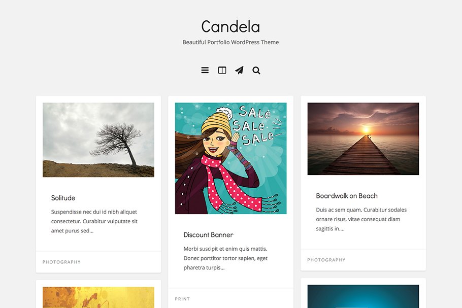 Download Candela Portfolio WordPress Theme