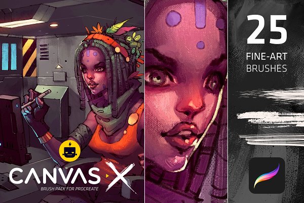 Download Canvas X - Procreate Brush Pack