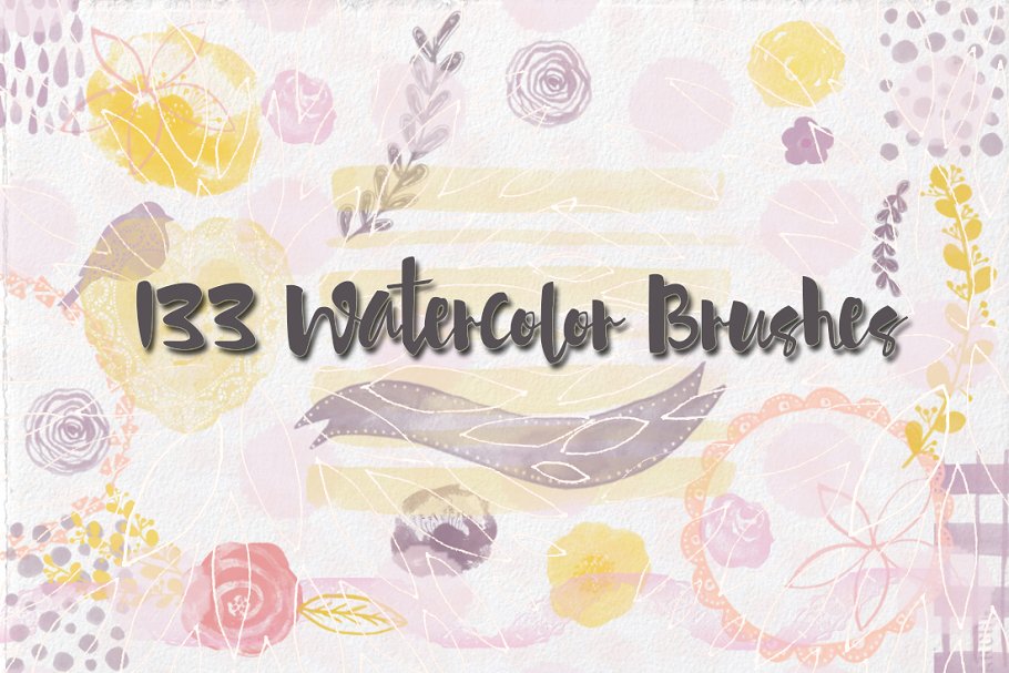 Download 133 Watercolor Mix Brushes