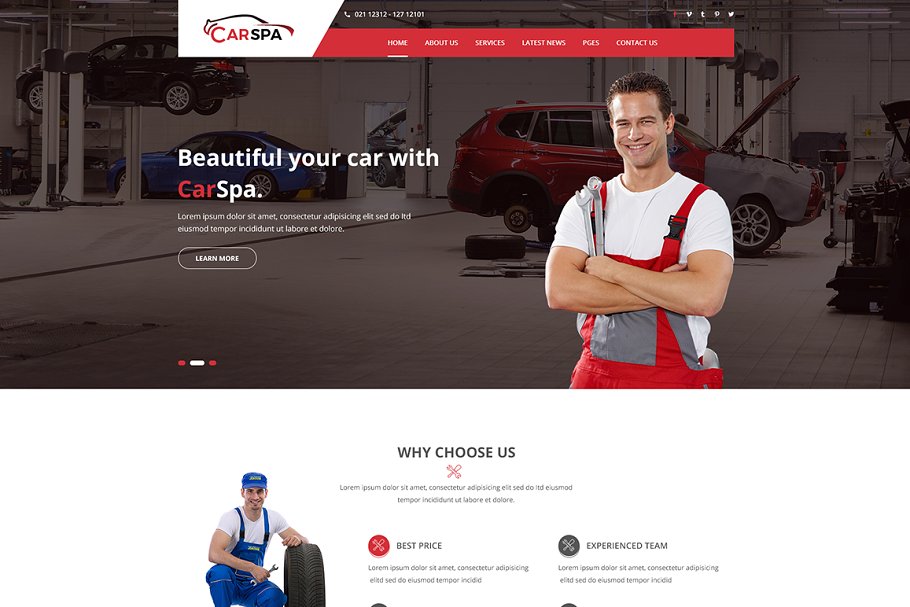 Download Carspa -Car Wash & Workshop WP Theme