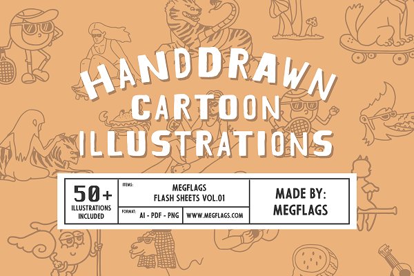 Download Handdrawn Cartoon Illustrations