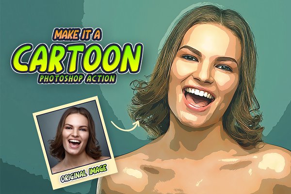 Download Make It A Cartoon PS Action