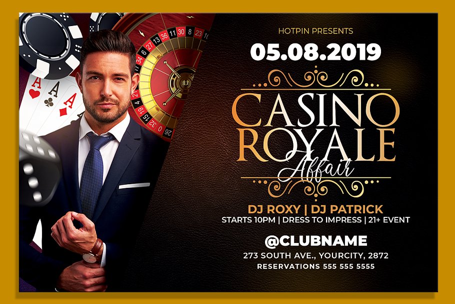 Download Casino Night Party Flyer