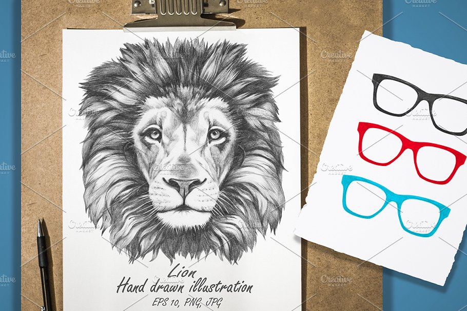 Download Lion / Glasses