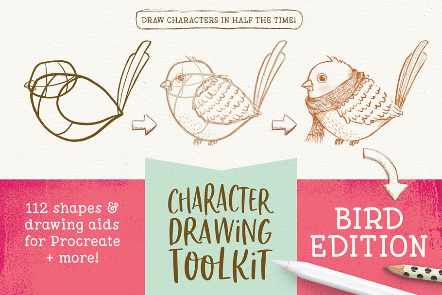 Download Procreate Bird Drawing Toolkit
