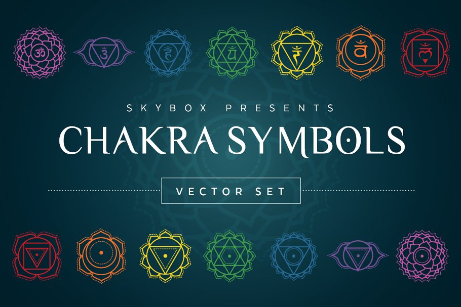Download Chakra Symbols Vector Set