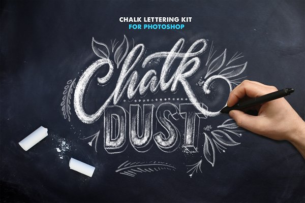 Download Chalk Dust - Photoshop Lettering Kit