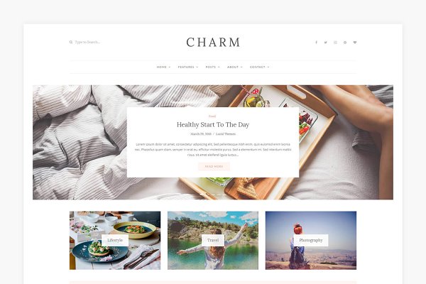 Download Charm - WordPress Blog Theme