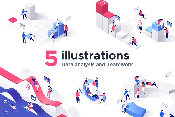 Download Charts collection - 5 illustrations