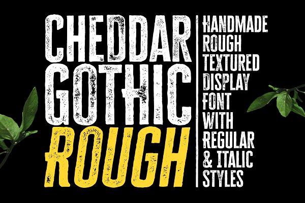 Download Cheddar Gothic Rough Font