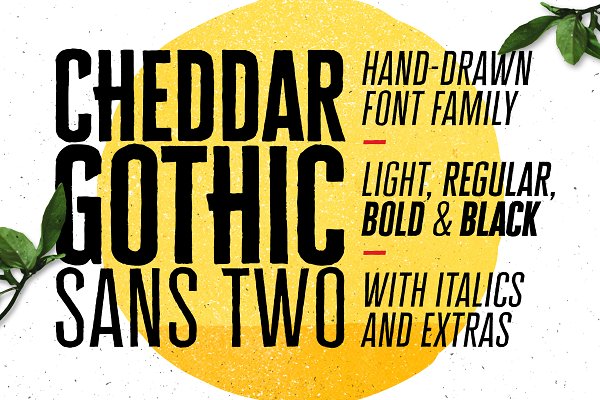 Download Cheddar Gothic Sans Two Fonts