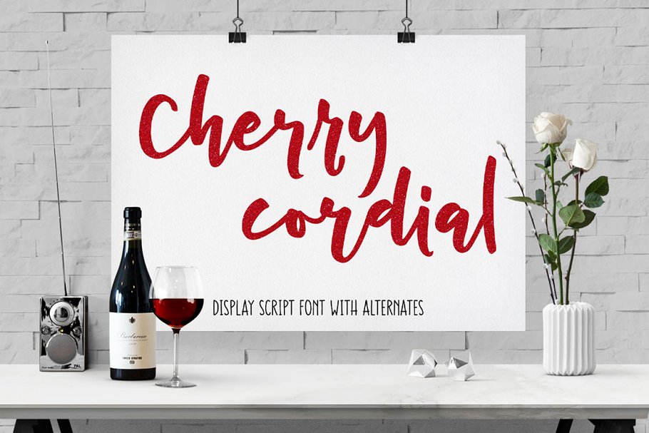 Download Cherry Cordial: display script font