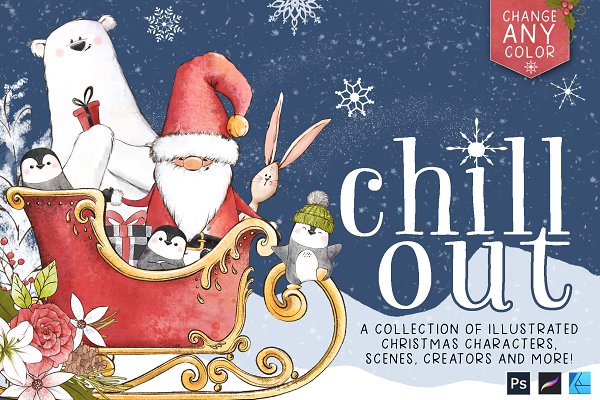 Download Winter & Christmas Illustration Kit
